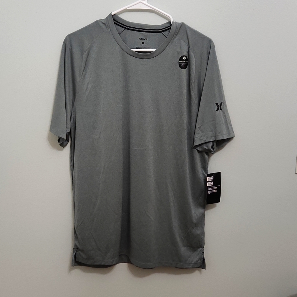 Hurley Nike Dri-fit T shirt in size L gray